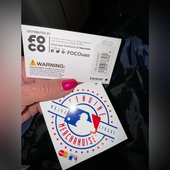 Atlanta Braves - nylon drawstring duffle bag- brand NWT- blue - 3 available - Picture 10 of 11